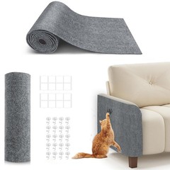 Cat Scratching Mat Furniture Couch Protector Light Grey 78.7×15.8 Inch