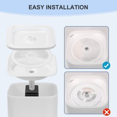 10 Pack Upgraded Filter Unit 3.0 Pet Cat Water Fountain Filters Fit for E ver…