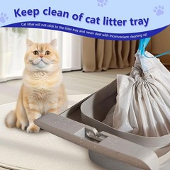 120 Count Cat Litter Box Bags Neakasa & PetPivot Open Self-Cleaning Cat Litter