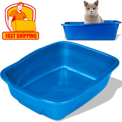 *Color Varies* EXTRA LARGE CAT LITTER BOX Big Kitty Pan Pet Animal Giant Plastic