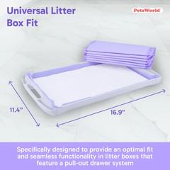 PetsWorld Cat Pad Refills For Breeze Litter System, 16.9×11.4 Inch