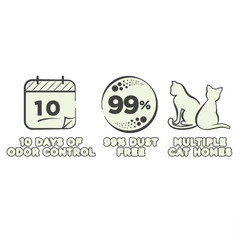 (4 pack) Special Kitty Clumping Clay Cat Litter, Unscented, 45 lbs Box