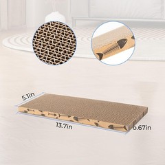 Splicing Cat Scratch Pad: Cat Scratchers for Indoor Cats and Kitten, 2 Pack Cat