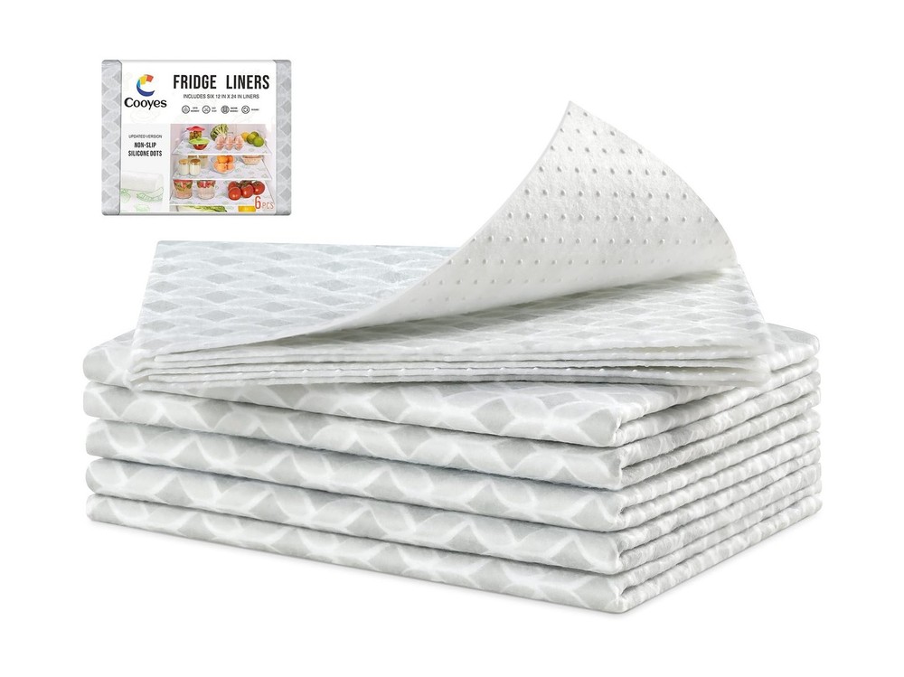 Cooyes Refrigerator Liners 17.7″ x 24″, Absorbent Strong Grip F… FAST USA SHIP