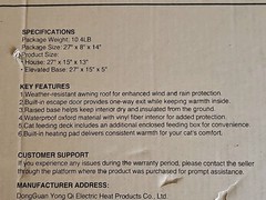 Heated Elevared Outdoor Cat Dog House New