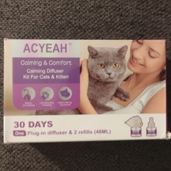 ACYEAH Calming & Comfort Plug-In Diffuser Kit for Cats, 30 Days, 2 Refills 48mL