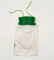 Vintage Silvestri Exclusive Kitty Cat Treat Bag Drawstring Embroidered Cotton