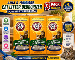 3 Pack Arm & Hammer Cat Litter Deodorizer Baking Soda Powerful Odor Control