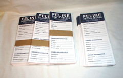 NEW 103 Revival Animal Health Cat Health Records trifold medical files
