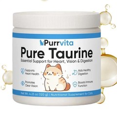 PurrVita Taurine Supplement for Cats – Supports Heart, Eyes & Immune Function
