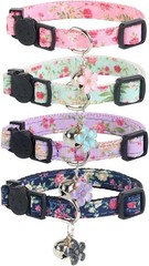 Cute & Comfortable 4-Pack Cat Collars – Breakaway Safety Buckle Included