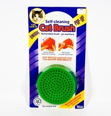 Molor Unique Self-Cleaning Cat Dog Retractable Pet Brush Grooming Pop Up Round