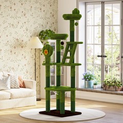 72″Cactus Cat Tree Tall Cat Tower Multi-Level Cat Activity Center for Cats