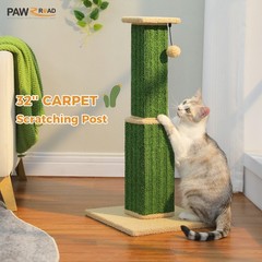 PAWZ Road 32″ Large Ultimate Cat Scratching Post with Woven Sisal Base Ball Toys