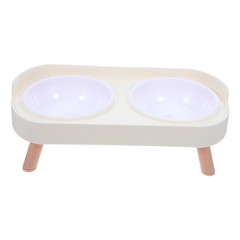Spill Resistant Raised Cat Feeding Bowl Ergonomic Design for Comfortable Eating