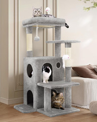 Cat Tree Tower for Indoor Cats, 50-Inch Adult Cat Tree House for Large Adult Cat