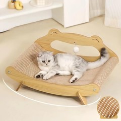 Extra Large Cat Scratcher Bed Lounge for Indoor Cats – Sisal Giant Curved
