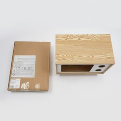 50*29*40cm Wood Cat House TV Shaped Cat Cabinet Nightstand Cat Shelter Load 75kg