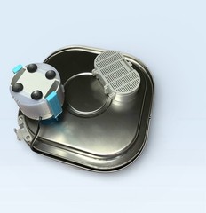 Cat Water Fountain Filtered Water Pet Dish 10 Filters 3.2L Stainless Steel