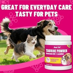 Just Try 7OZ Taurine for Cats & Dogs with CoQ10 – Heart Supplement Powder Suppor
