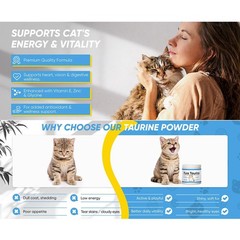 PurrVita Taurine Supplement for Cats – Supports Heart, Eyes & Immune Function