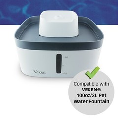 Water Filters & Sponges For VEKEN® 100oz/3L Pet Water Fountain, 12 Pack