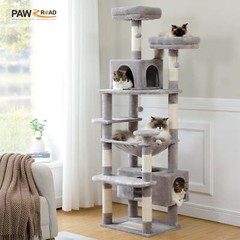 72″ Cat Tree Condo for Indoor Cat Big Tower Giant Castle Large Tall Furniture