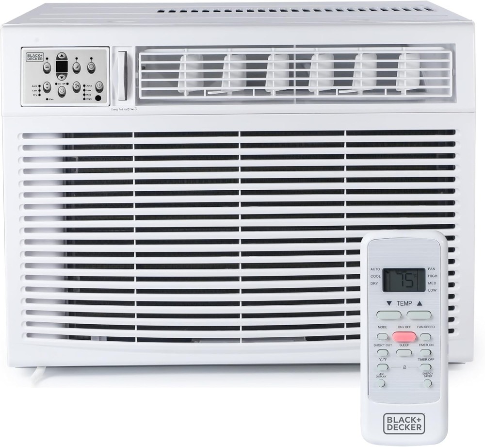 BLACK+DECKER Window Air Conditioner 18000 BTU, AC Window Unit Cools Up to 1000 S