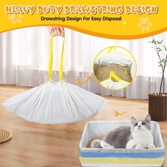 Jumbo Cat Litter Box Liners 37″ x 18″,30 Count Jumbo Extra Thick With 3 Mil C…