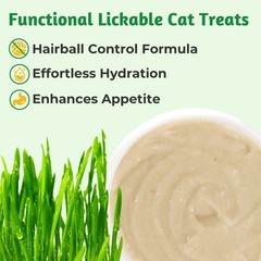 20 Tubes Creamy Lickable Cat Treats, Healthy Cat Grass Treats, Hairball Contr…