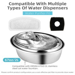 Cat Water Fountain Filter Pet Drinking Fountain Filter, Replacement Filters f…