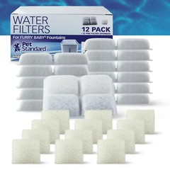 Water Filter & Pre-Filter Compatible With FURRYBABY® 2L, Pack of 12
