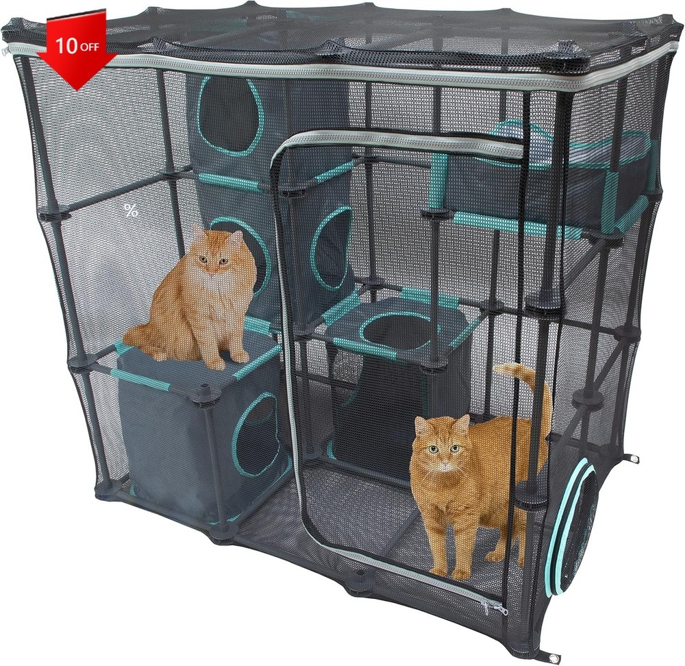NEW,Outdoor Catio Furniture and Play Kits for Cats, Outdoor Mega Kit！
