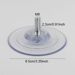 SquEqu 4 Pack Cat Window Perch Suction Cup Replacement with Transparent