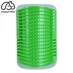 2PCS Cat Pet Self Groomer Brush Wall Corner Grooming Massage Comb Toy & Catnip