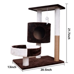 Cat Tree Cat Tower Scratching Post Cat Condo Activity Play House Condo Pet House