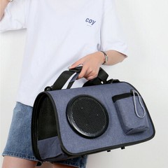 Premium Quality Cat Carrier Bag Breathable Comfortable Stylish Solid Color ET
