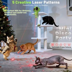 ORSDA Laser Cat Toys for Indoor Cats, 2 in 1 Interactive Automatic Dual Green