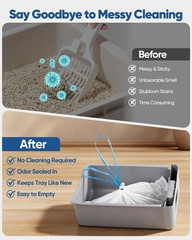 200 Count 26″x11.8″ Self-Cleaning Cat Litter Box Bags for Cumrige Fumoi Fsite…