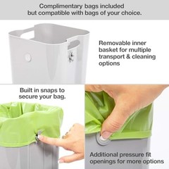 PetFusion Portable Cat Litter Disposal with Locking Handle