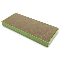 Furhaven Scratching Board w/ Catnip for Indoor Cats, Standard, Standard Green