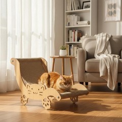 Cat Scratcher Lounger Ergonomic Design Pet Supplies Abrade Resistant for