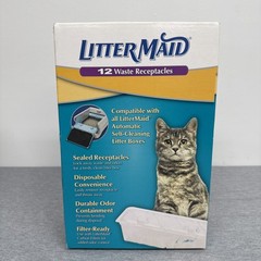 Litter-Maid Waste Receptacles LMR200 Auto Self Cleaning Litter Box 12 Count NEW