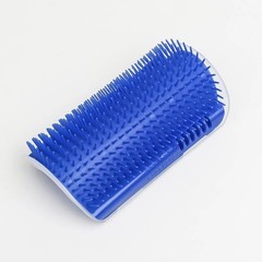Cat Self Groomer Wall Brush Corner Face Scratcher Massage Comb Catnip Holder