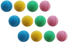 YnFag Foam Soccer Balls Cat Toys for Indoor Cats (12 Pcs Multicolor