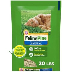 Feline Pine Original 100% Natural Low Dust Non-Clumping Cat Litter – 20lbs