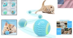 Durable Electric Cat Ball with Motion Sensor – Engaging Toy for Active Cats