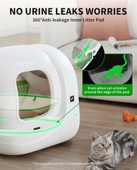 PETKIT Automatic Smart Cat Litter Box Self-Cleaning Robot Odor Removal WiFi APP
