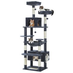 PAWZ Road Cat Tree Tower Scratching Post Scratcher Condo Bed 72.4″/64.5″/53.5″
