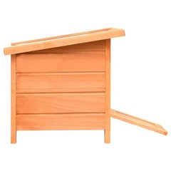 Cat House Cat Cage Cat Cabin for Outdoor Garden Solid Pine and Fir Wood vidaXL